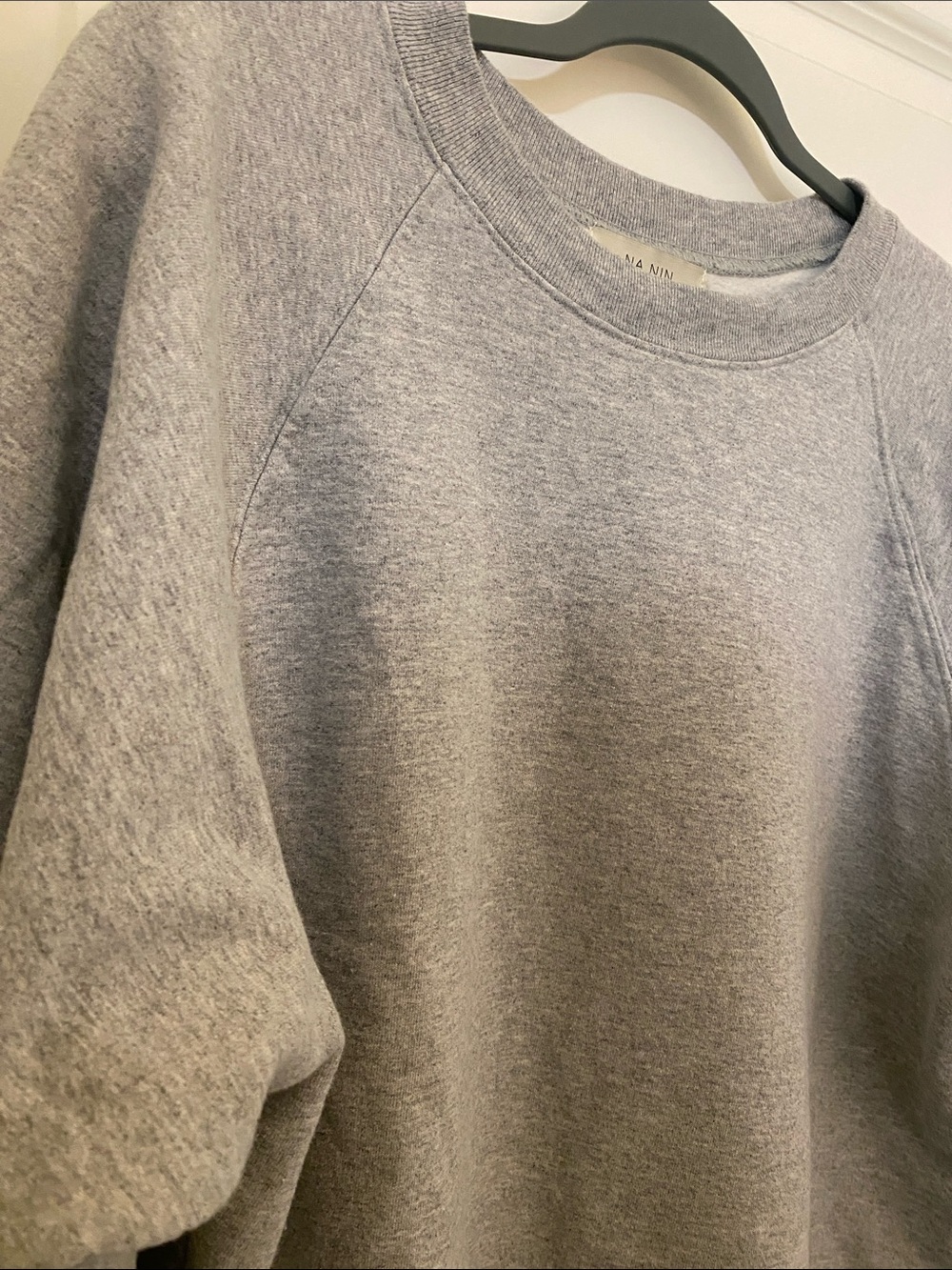 Na Nin Gray Crewneck Sweatshirt